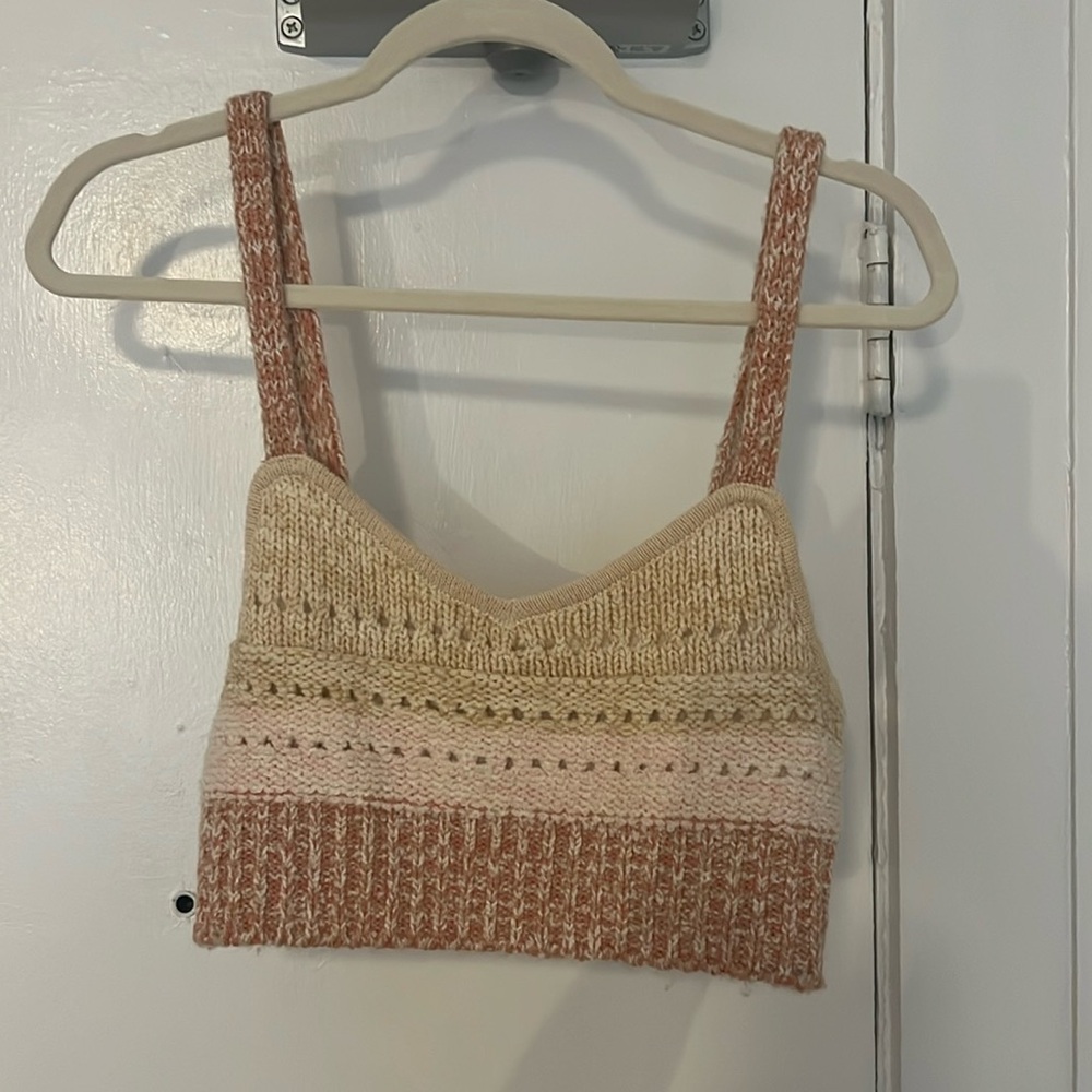 Free People Southwest sweater knit tank